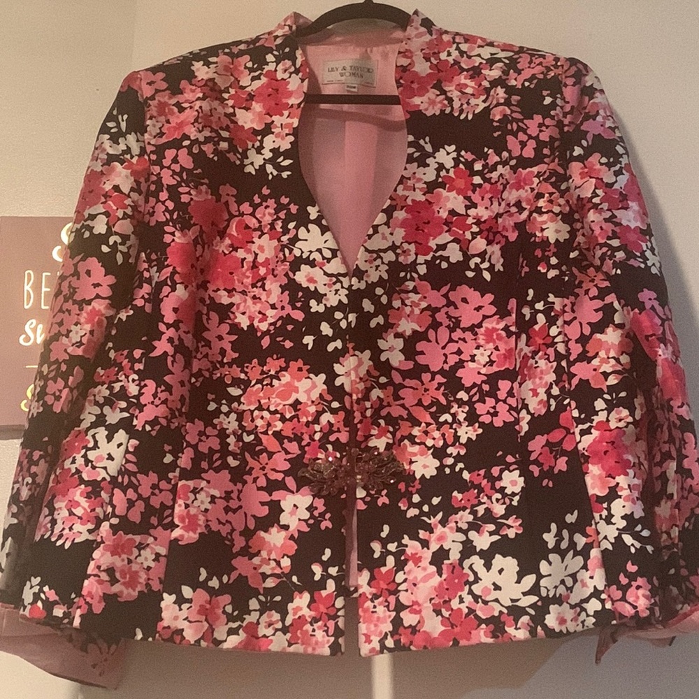 3 pc floral suit